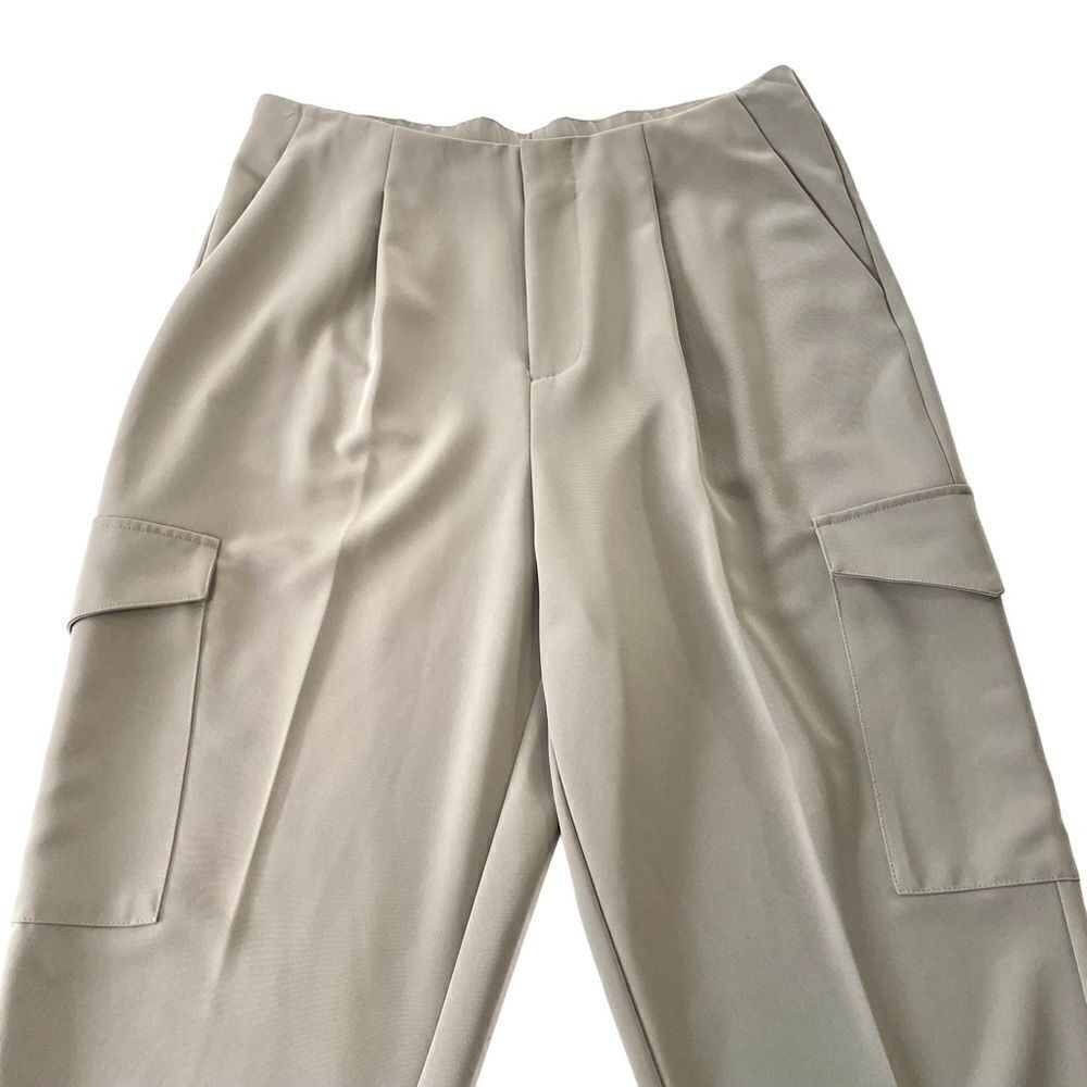 Prologue Womens Neutral Ankle Length Casual Cargo Trouser Pants, Plus 14 - Picture 5 of 14